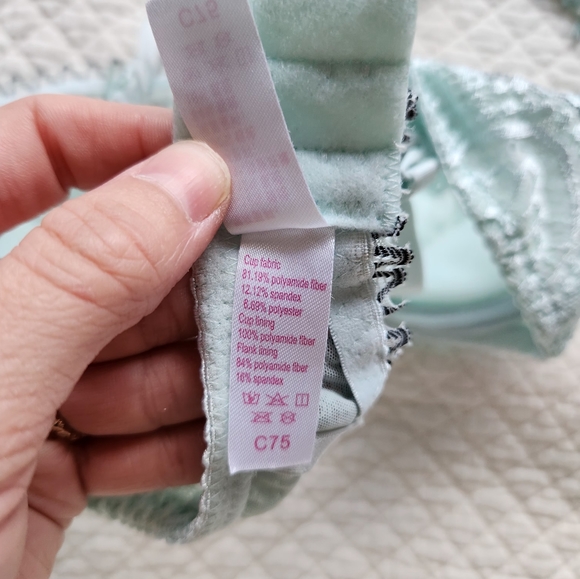 3/$25 Blue Balconette Bra - Picture 3 of 4